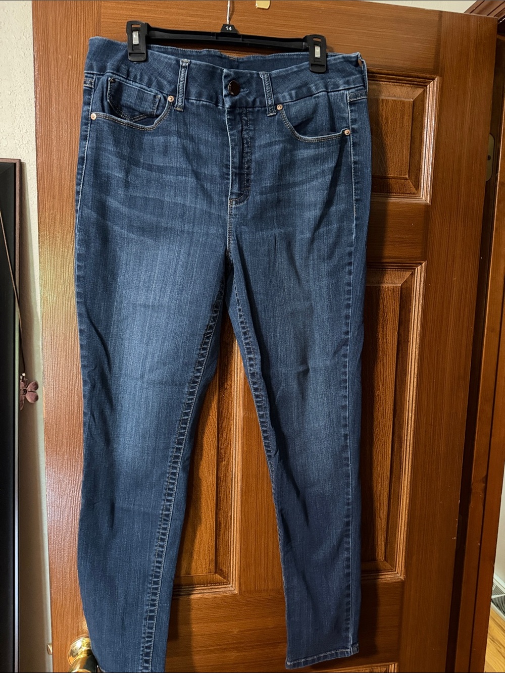 Dark Blue Women’s Slim Jeans - Seven7 Brand - Picture 2 of 2